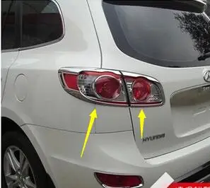2010-2012 для hyundai Santa Fe ix45 хромированный задний светильник крышка лампы Планки 4 шт