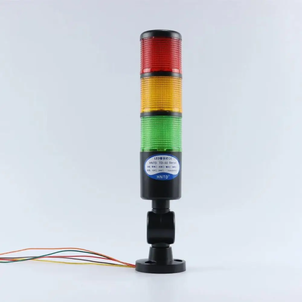 3 stack with buzzer Черный корпус, 24 В, промышленный сигнальный башенный безопасный светильник, светодиодный многослойный складной звуковой сигнал, предупреждающая Предупреждение - Цвет: 3 stack with buzzer