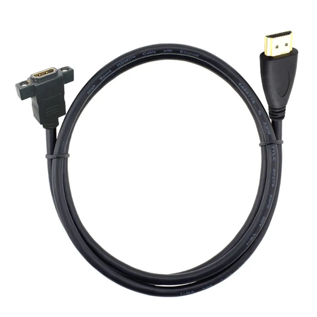 

Gold Plated HDMI Extension Cable Male to Female With Screw Panel Mount V1.4 1080P For PSP HDTV 30cm 50cm 1m 1.5m