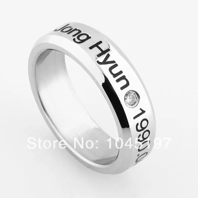 

kpop Shinee JONGHYUN KPOP anillo Free Goods Send Leather cord