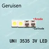 200PCS UNI LED Backlight High Power LED 1W 3537 3535 90LM 3v Cool white LCD Backlight for TV TV Application ► Photo 1/4