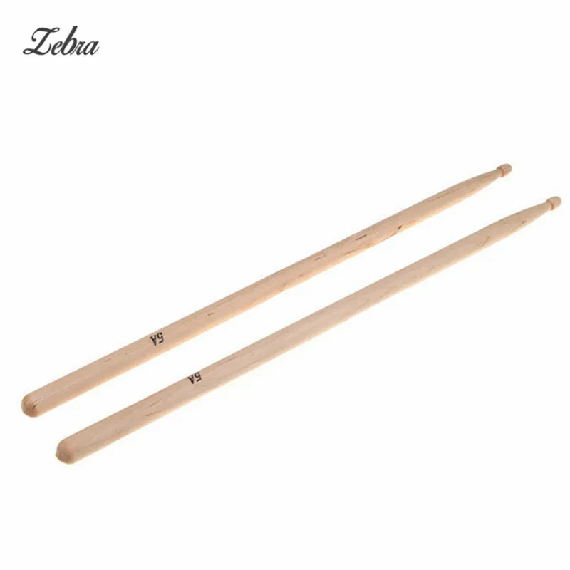 

Zebra 1 Pair Maple 5A Size Maple Wood Drumsticks Stick for Drum Lightweight Wood Color Drum Sticks Musical Parts & Accessories
