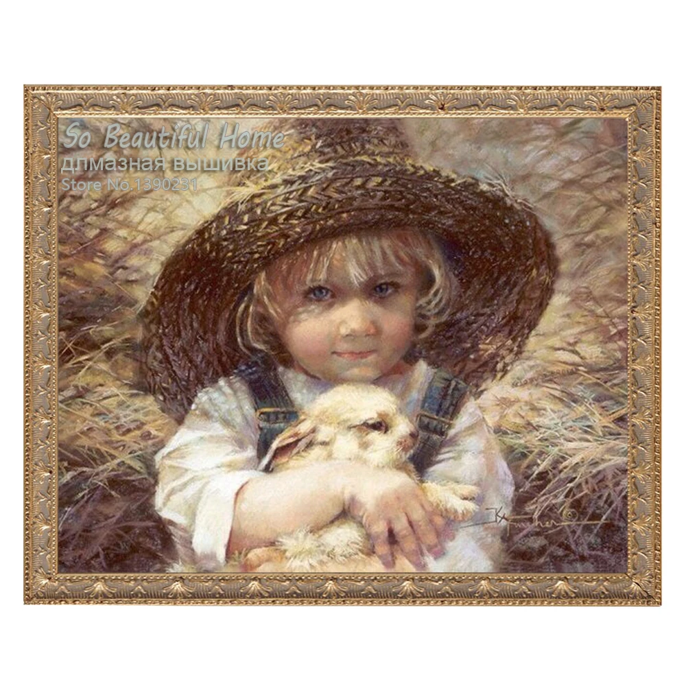 

Child With Animal New Diy Diamond Painting Christmas Gift Diamond Mosaic Cross Stitch Diamond Embroidery Decoration SH61293