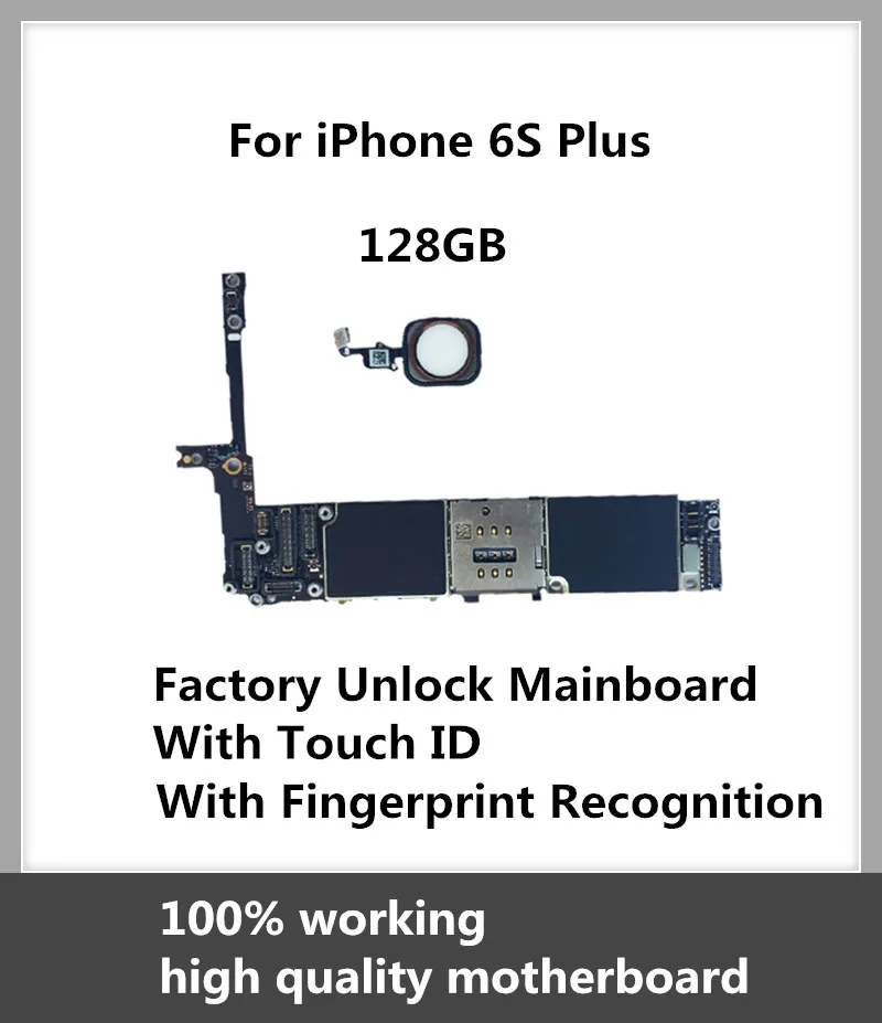 Оригинальная материнская плата для iPhone 6S Plus 5 дюйма 128 ГБ Заводская