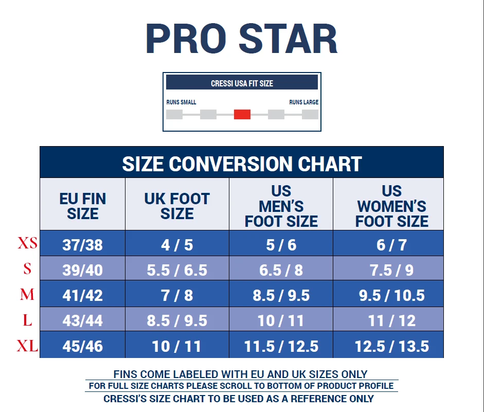 Cressi Pro Star акваланг ласты для дайвинга s полная нога длинный клинок светильник вес ласты для дайвинга для взрослых синий желтый черный