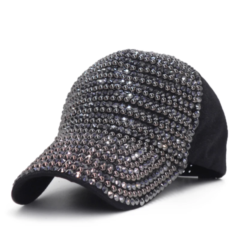 C8 Бейсбол Кепки с Стразы Bling Роскошные женские Кепки летние Повседневное сетка солнцезащитный козырек шапка регулируемый в стиле «хип-хоп» для Casquette Femme - Цвет: C8