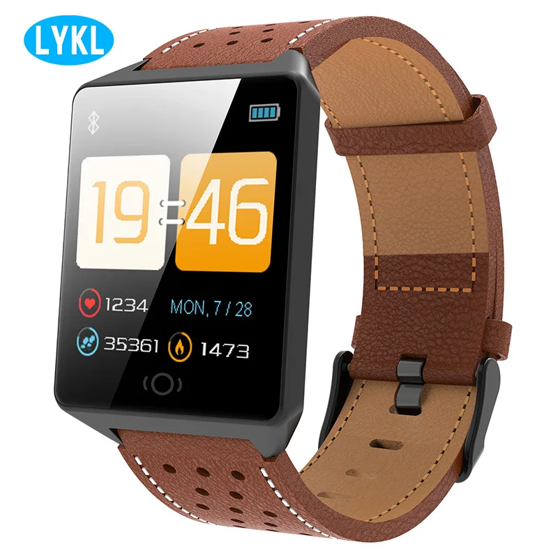 

LYKL pedometer CK19 smart watch IP67 waterproof heart rate monitor portable Bluetooth device smart watch for Android / IOS