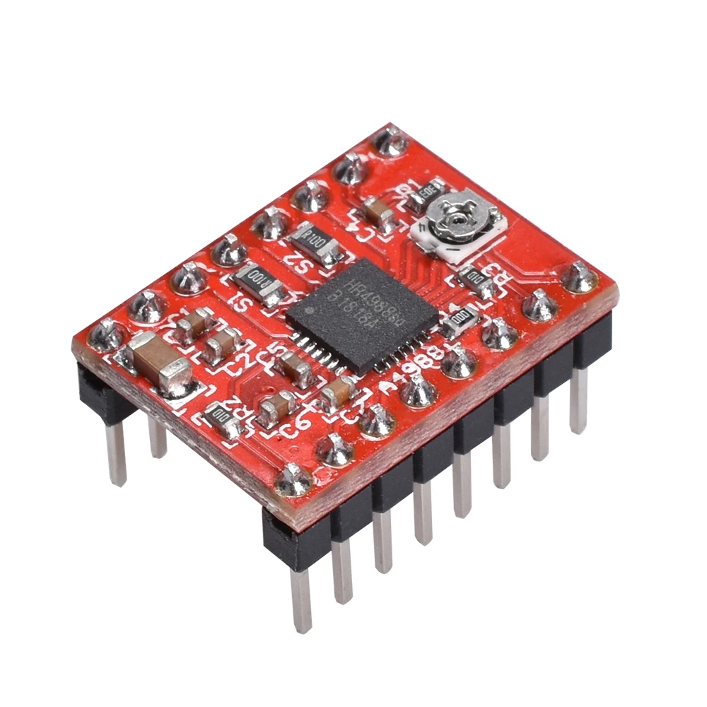 

5PCS HR4988 Bigtree4988 Stepper Motor Driver Like DRV8825 A4988 Stepper Motor Driver Module With Heatsink Support Ramps 1.4