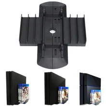 Multifunción Integrado Modular Diseño Vertical Mount Holder Soporte Del Soporte Del Muelle Del Disipador y Disco Del Juego PS4 StorageFor/Delgado/Pro