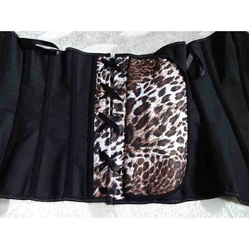 Sexy Leopard Print Top Corset Overbust Corselet Steampunk Corset Sexy Bustier Women Corset and Bustier Slim Corsets Strapless (6)