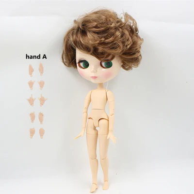 ICY Nude Blyth кукла серии No. BL9158 коричневый кудрявый волос мужской шарнирная кукла нео 1/6 - Цвет: like the picture