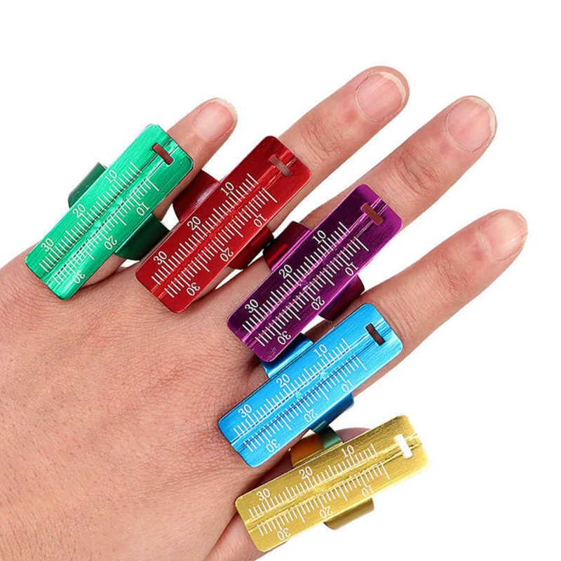 

Scale Gauge Dental Ring Ruler Root Canal Aluminum Alloy Measuring Tool Durable Portable Span Finger Endodontic Random Color