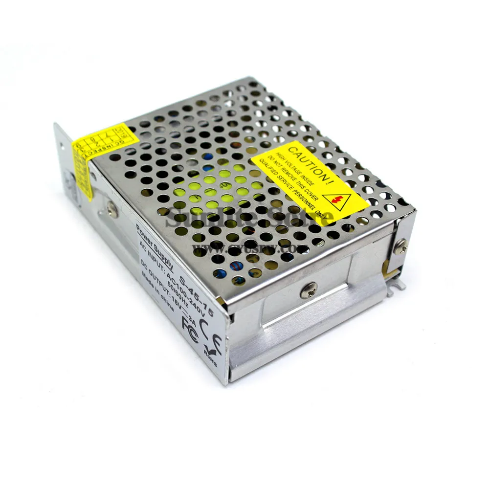DC блок питания 15 в 3A 45 Вт трансформатор 100-240 В переменного тока в DC15V Драйвер адаптер питания для светодиодной ленты освещение монитор CCTV DIY