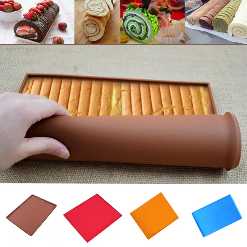 

Non-stick Silicone Oven Mat Cake Roll Mat Baking Mat Baking Cake Pad Roll Pad Swiss Roll Mat Bakeware Pastry Cake Baking Tools