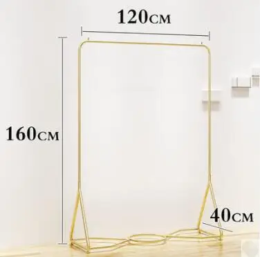 120x160cm Магазин одежды напольное покрытие витрины-стоящая Комбинация женская одежда магазин золотой свет роскошный дисплей полка подвесная одежда - Цвет: 120x160cm
