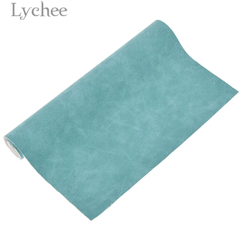 Lychee 21x29 см A4 искусственная замша PU ткань многоцветный Водонепроницаемый Синтетическая Кожа DIY материал для сумки ремни одежды - Цвет: 7