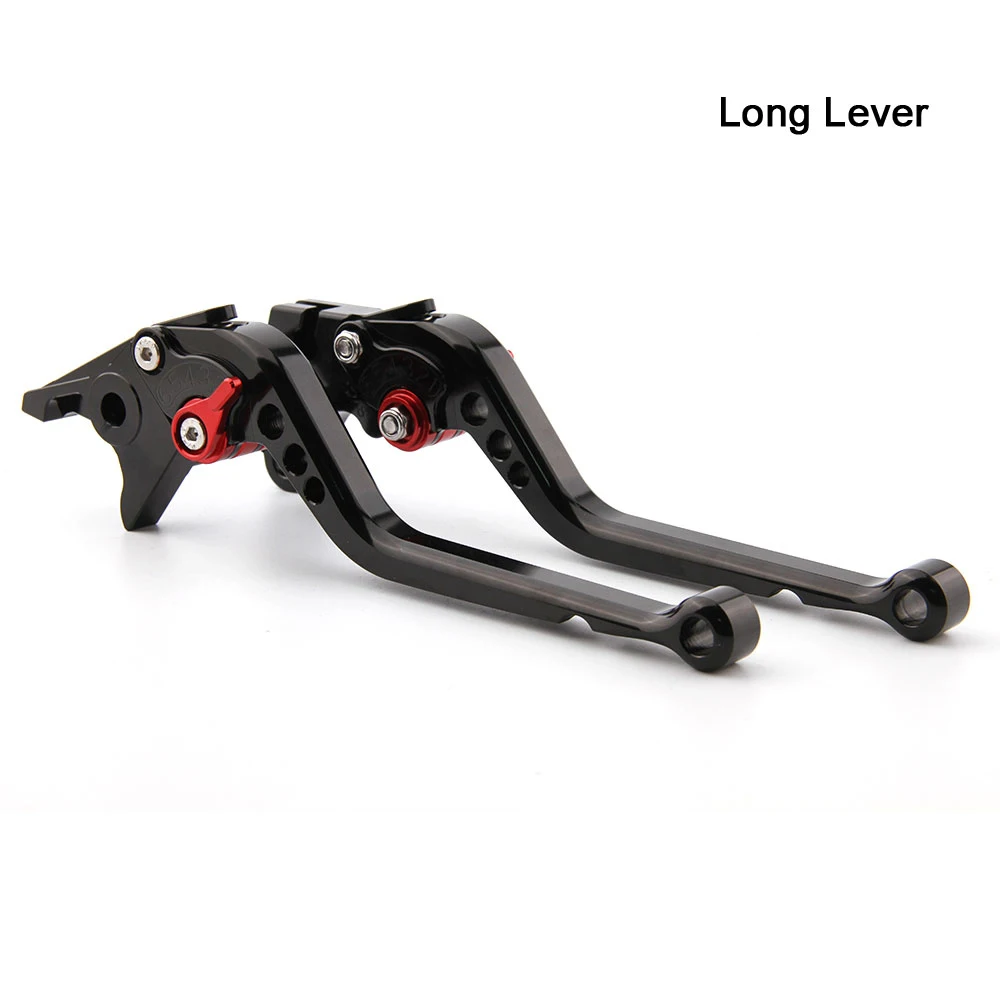 CNC рычаги для GSX-R600 GSX-R750 2004-2005 мотоциклетные регулируемые Короткие Длинные тормозные рычаги сцепления - Цвет: Long-Black