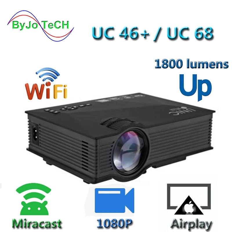جديد ترقية UNIC UC68 الوسائط المتعددة مسرح منزلي 1800 لومينز جهاز عرض (بروجكتور) ليد مع HD 1080 p أفضل من UC46 دعم Miracast البث جديد ترقية UNIC UC68 الوسائط المتعددة مسرح منزلي 1800 لومينز جهاز عرض (بروجكتور) ليد مع HD 1080 p أفضل من UC46 دعم Miracast البث