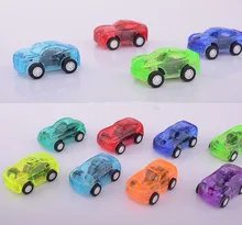 Colorful Mini Pull Back Car Toy Baby Kids Toy Transparent Car Model