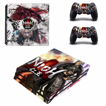 

new NIOH vinyl Decal Skin Sticker For Sony Playstation 4 PS4 Pro promotion Console Flims +2Pcs Controller