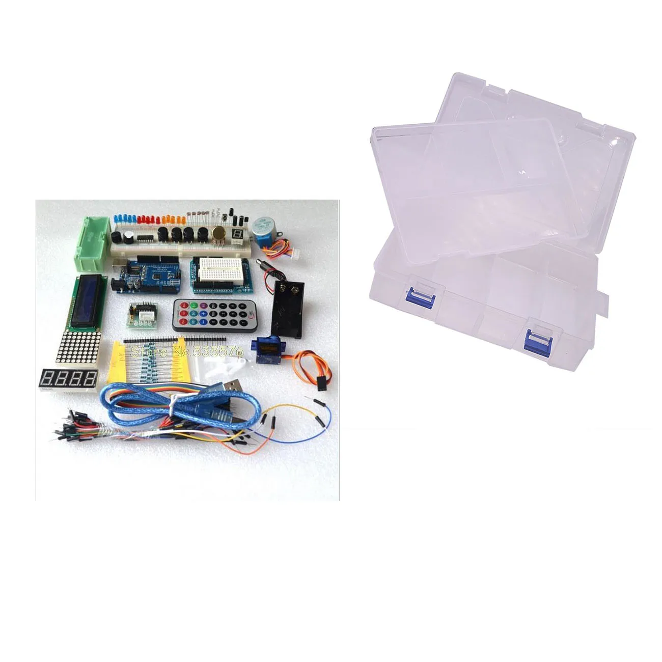 Plastic box packing RFID стартовый набор для Arduino UNO R3 обновленная версия обучения 1602 lcd - Цвет: Plastic box packing
