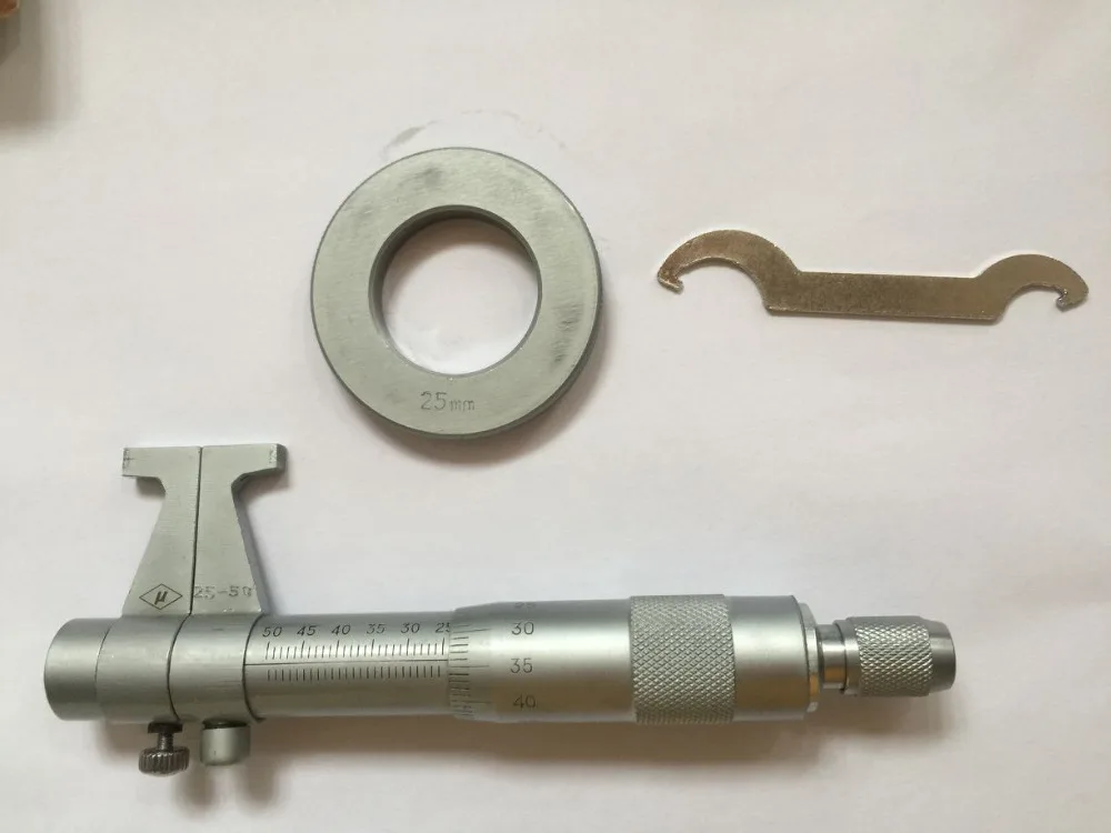 25 50mm Inside micrometer Measure the inner hole micrometer Free