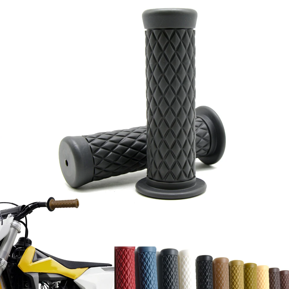 

7/8" Motorcycle Retro Vintage Hand Grip Handlebar for Honda Suzuki Kawasaki Triumph Cafe Racer Bobber Custom