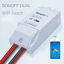 Itead Sonoff Двойной Wi-Fi умный переключатель 10A 220 В Беспроводной интеллектуальный Diy таймер домашняя Автоматизация Контролируемая работа Alexa Google