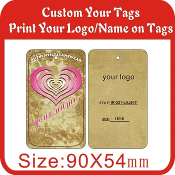 

Custom tags 300gsm Paper 500PCS Hang Tags, vover matte,M11