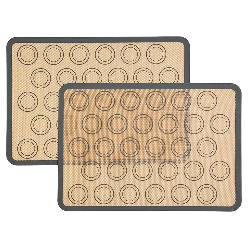 Photo Color Горячее-силикагель выпечки Pad-2Pcs-Non-Sticky коврик для выпечки плиты и прокатки-торт/Печенье - Цвет: Photo Color