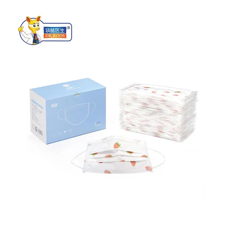 

50 pcs/pack Non Woven Disposable Cartoon print cute protective Face Mask 3 Layer Earloop Anti-Dust Breathable mouth Masks