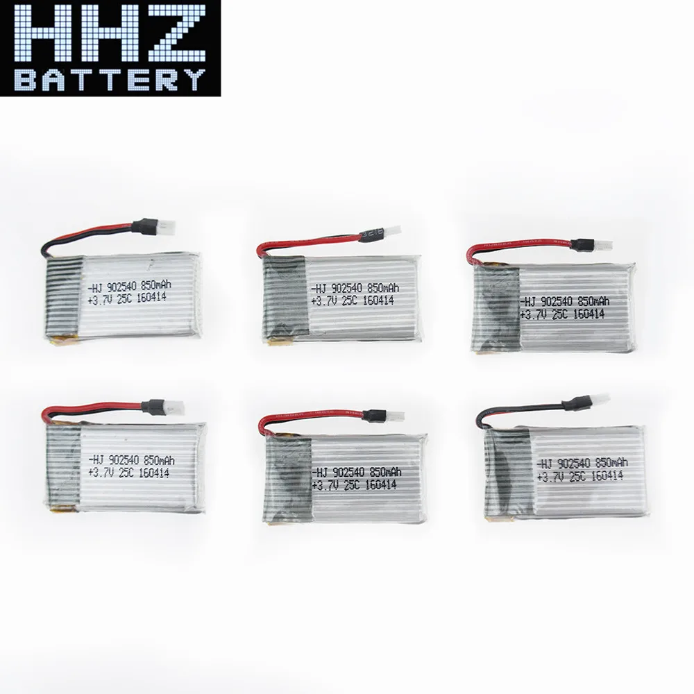 

100pcs Syma X5 RC Lipo Battery 3.7V 850mah For Syma X5C X5SW X5SC CX30 CX-30 W Drone Helicopter Parts Battery Remote Control Toy