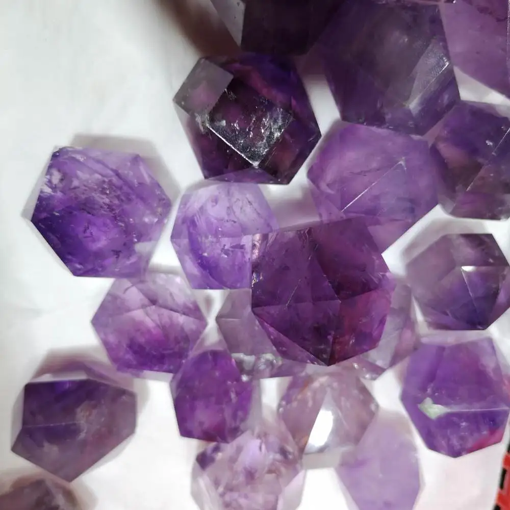 two pieces Natural Rough Specimen Amethyst Point Quartz Wand Crystal Natural stones