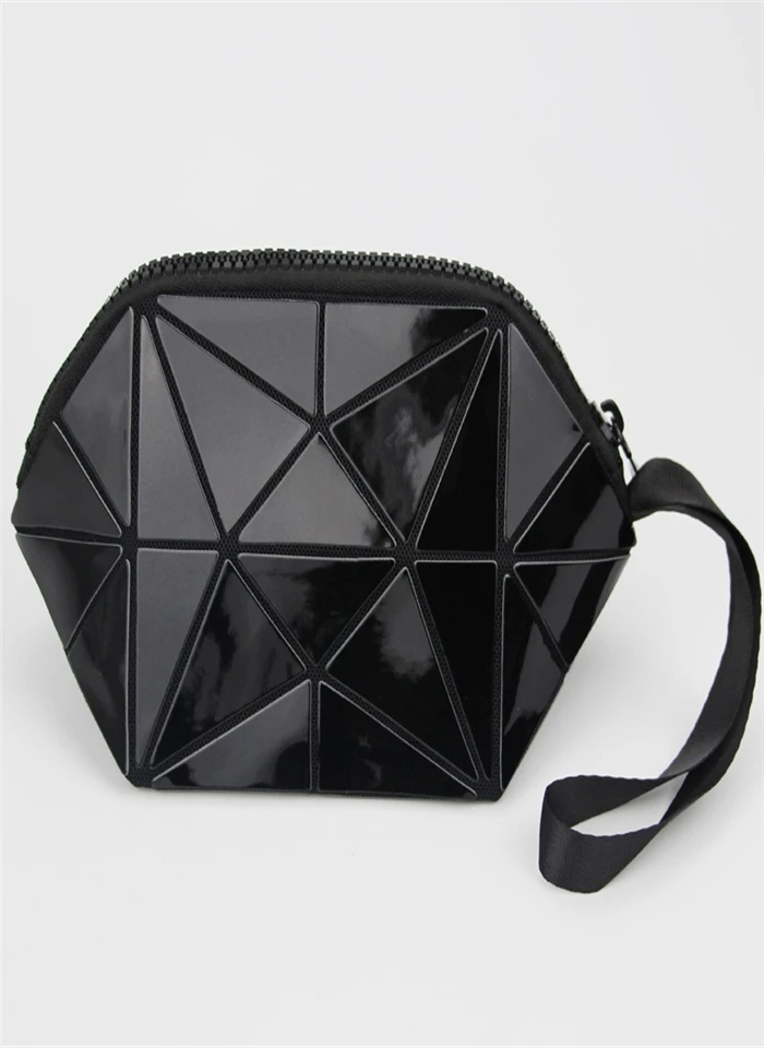 New Luminous Geometric Bags Fashion Women Casual Clutch Evening Bags Geometric Fold Over Handbags Swimming Bag Women - Color: as the photo shows