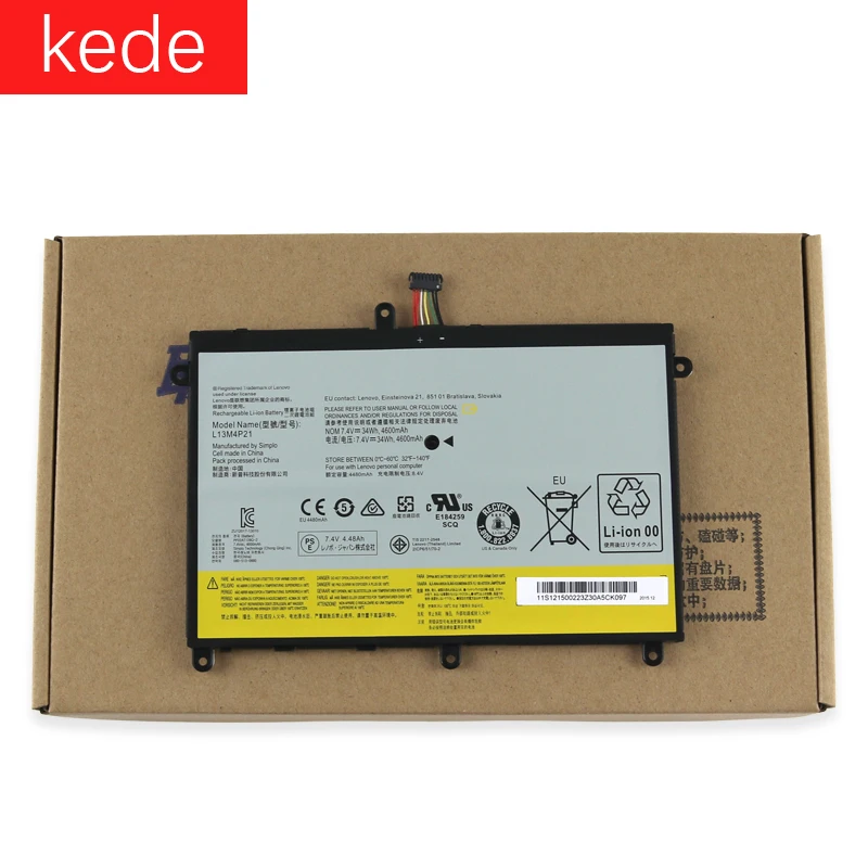 

kede Laptop battery For Lenovo Ideapad Yoga 2 11 20332 2332 20428 Yoga2 7.4V 34WH L13L4P21 L13M4P21