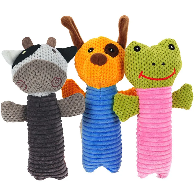 

Animal Shape Plush Pet Squeak Toys Sound Play Dog Toys For Small Large Dogs Cats Puppy Molar Chew Toys Wholesale 40AT29