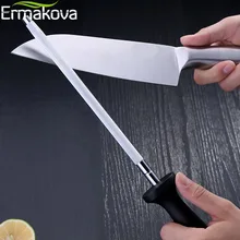 ERMAKOVA заточка ножей 12 дюймов кухонный хонинговальный стальной нож заточка из углеродистой стали Прочная нержавеющая сталь точилка ножей