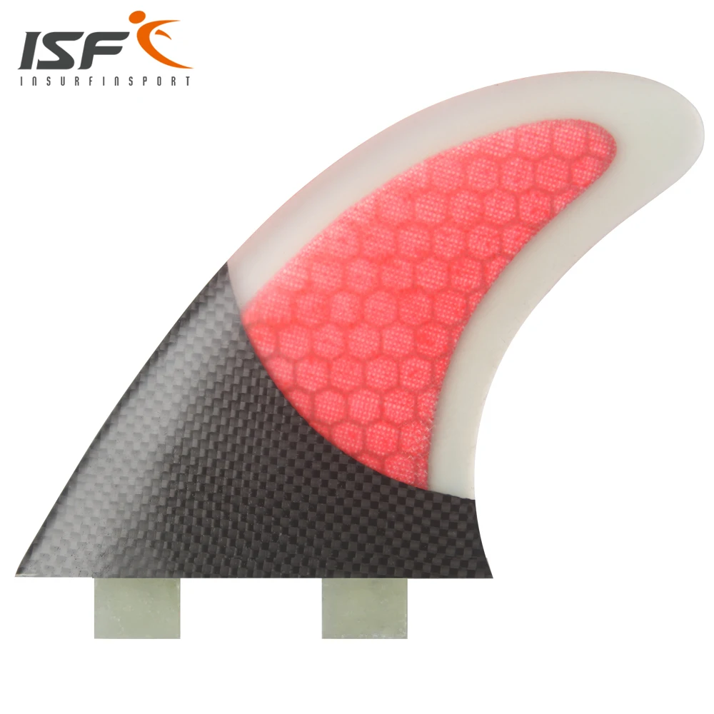 Insurfin Surfboard Fins Thruster tri fin Set (3) FCS Compatible Carbon