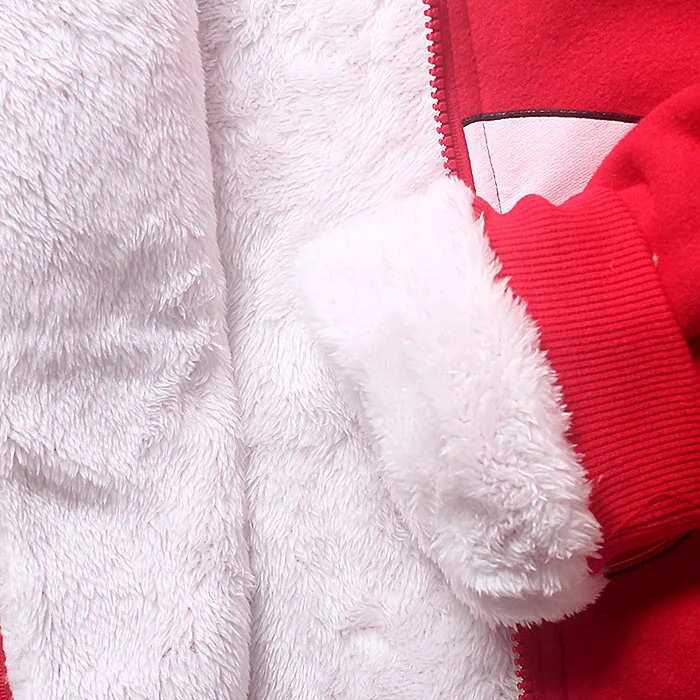 Beste Nieuwe Cartoon Kinderen Herfst Winter Sport Hoodies Dikke Jas Double Coral Katoen Fluwelen Rits Outfit voor 4 12 Jaar