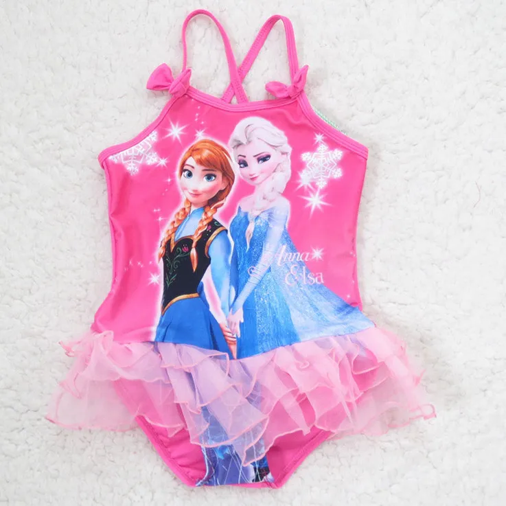 

2018 Girls Swimsuit One Piece Children Swimwear Elsa&Anna Kids & Baby Swimsuit Bathing Suit Beach Wear Summer Style
