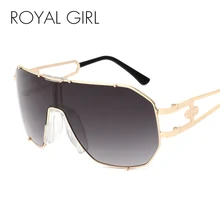 Королевская девушка новые женские солнцезащитные очки винтажные уникальные большие солнцезащитные очки цельные солнцезащитные очки Oculos Gafas женские очки ss207