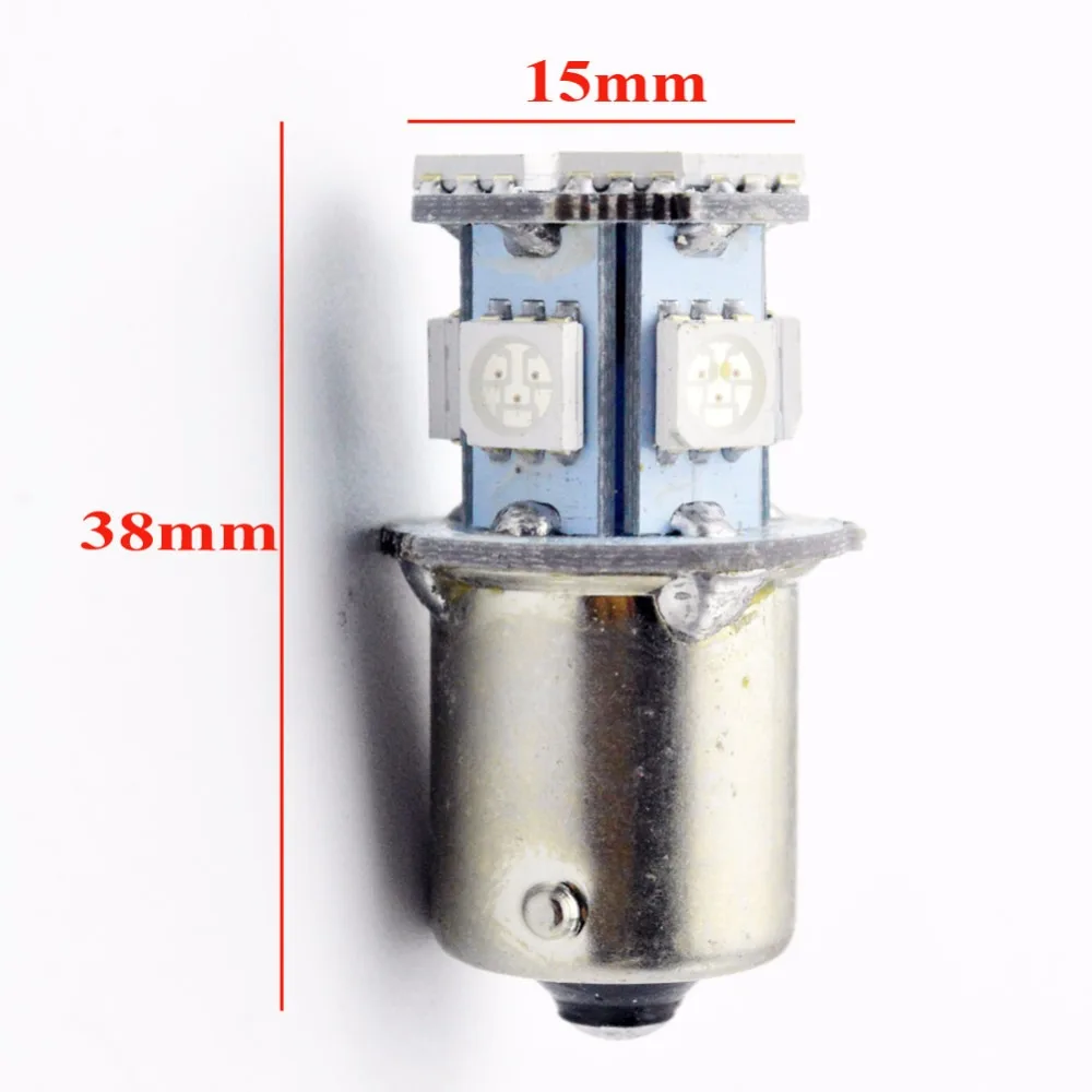 Яркий 10 шт. без полярных 240lm 6 в 12 В 24 в 8 SMD 5050 светодиодный 1156 BA15S BAU15S PY21S тормоз/хвост/стоп/одиночный автомобильный светильник желтый/янтарный