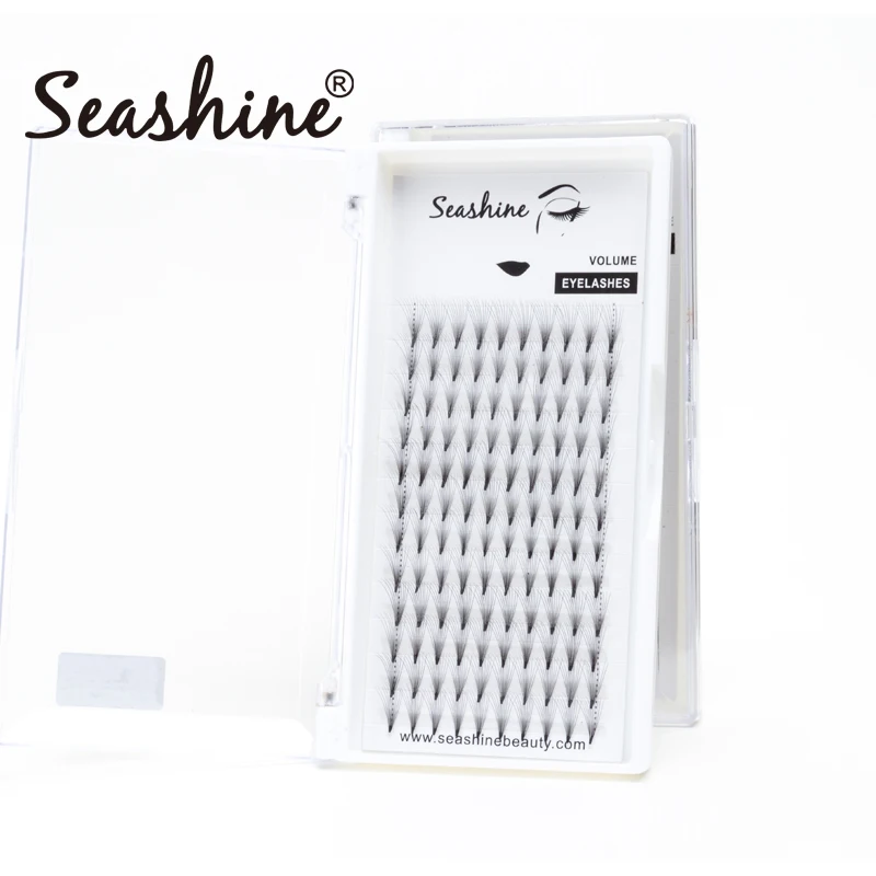 Seashine C 0,07 8-15 мм предварительно сделанные вентиляторы индивидуальные натуральные ресницы макияж Накладные ресницы Premade фен для придания объема ресниц удлинители