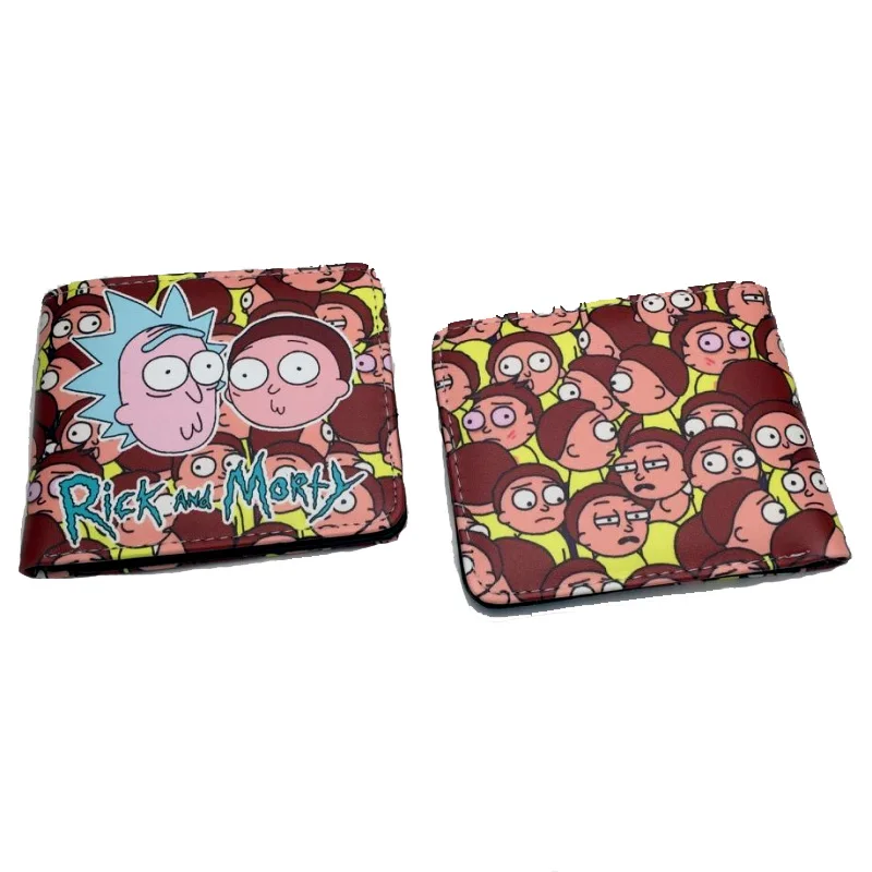 

Comedy Anime Rick and Morty Cartoon Wallet Gravity Falls High Quality Adventure Time Creative Money Bag Folding Pocket Purse