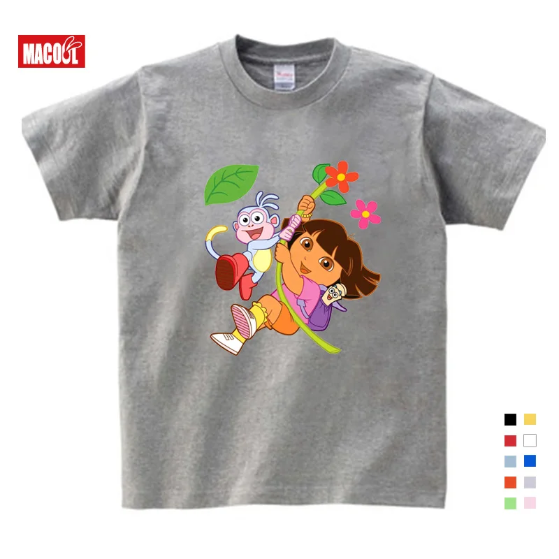 3T-9T Girl Summer Clothes T Shirts Casual Funny Top T Shirt Boys Tops 2018 New T Shirts Kids Toddler Dora Explorer Tee Shirt 3T-9T Girl Summer Clothes T Shirts Casual Funny Top T Shirt Boys Tops 2018 New T Shirts Kids Toddler Dora Explorer Tee Shirt
