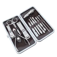 Hot 12pcs Nail Care Cutter Set Clippers Manicure Pedicure Cuticle Tool Kits SJ66