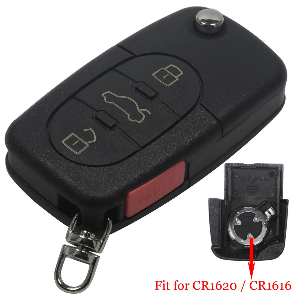 Flip Fob Remote Key Shell Case for VW Passat Jetta Golf ...