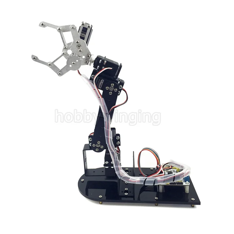 

5 DOF Robot Metal Alloy Mechanical Arm Clamp Claw Kit for Arduino Robotic Education