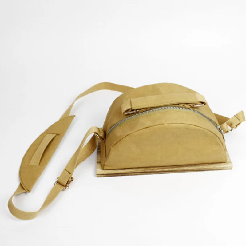 [DEAT] New Spring Summer Waterproof Kraft Paper Zipper Casual Simgle Strap Personality Women Accessories Fashion Tide 10B916