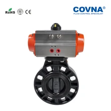 4 дюйма ПВХ пневматический клапан бабочка двойного действия Пластик воздушный клапан-бабочка уплотнительная лента Максимальная рабочая Давление 10Bar